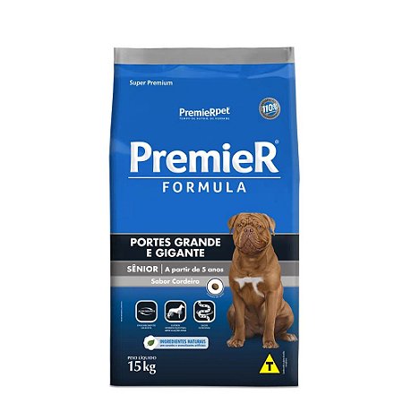 Ração Premier Formula Cães Sênior   Raças Grandes 15Kg