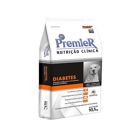 Ração Premier Nutrição Clinica Cães Adultos Médio e Grande Diabetes 10,1kg