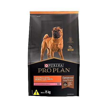 Ração Pro Plan Cães Adulto Sensitive Skin 15Kg