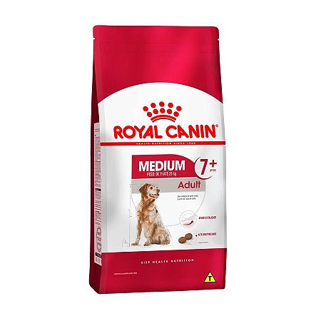 Ração Royal Canin Cães Medium Senior 7+ anos 15kg