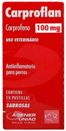 Anti-Inflamatorio Agener Carproflan Cães 100Mg 14 Comprimidos