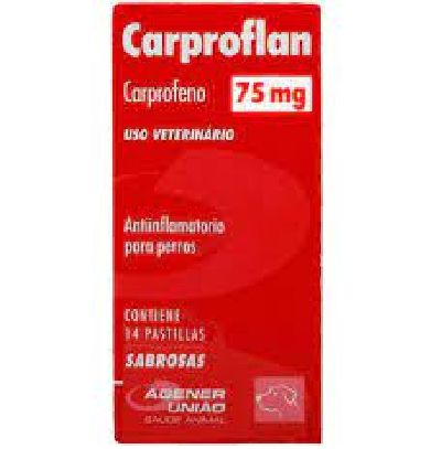 Anti-Inflamatorio Agener Carproflan Cães 14 Comprimidos 75Mg