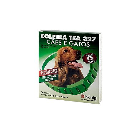 Coleira Konig Antiparasitaria Tea Cães 327 28G