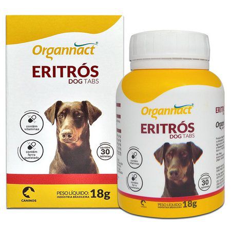 Suplemento Organnact Eritros Dog Tabs 18G