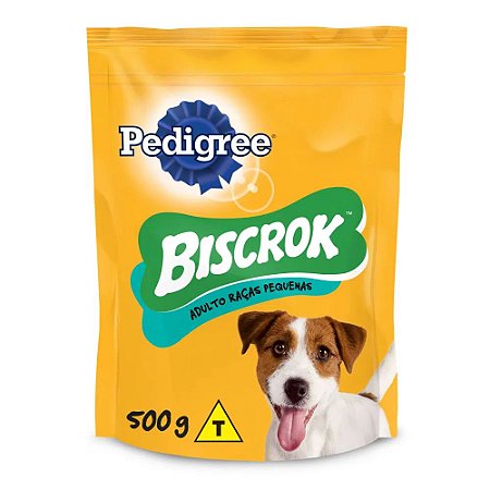 Biscoito Pedigree Biscrok Cães Adultos Raças Pequenas 500 g