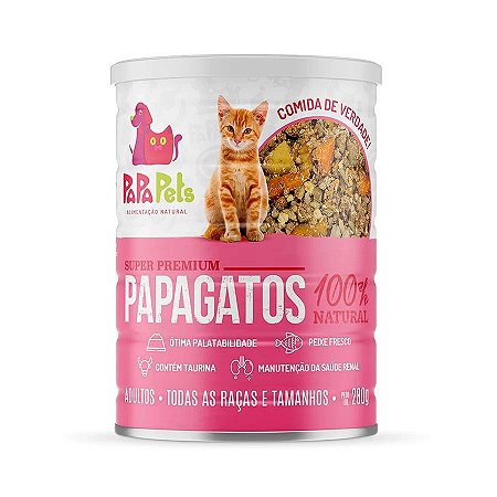 Ração Umida Papapets Papagatos Lata 280g