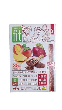 Petisco Stick Fit Sabor Manga, Beterraba e Linhaça 50g