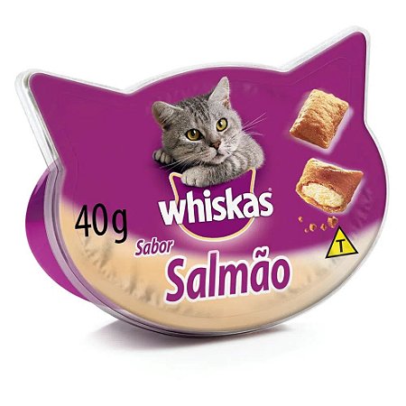 Petisco Whiskas Temptations Sabor Salmão 40g