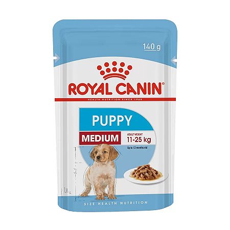 Ração Úmida Royal Canin Cães Filhotes Medium Sache 140g