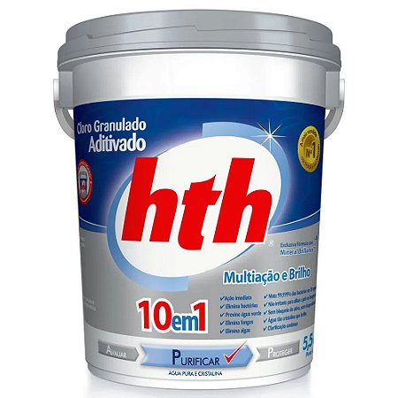 Cloro HTH 10 em 1 Mineral Brillance 10kg