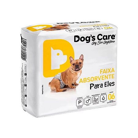 Fralda Higiênica Ecofralda Dogs Care 6 unidades