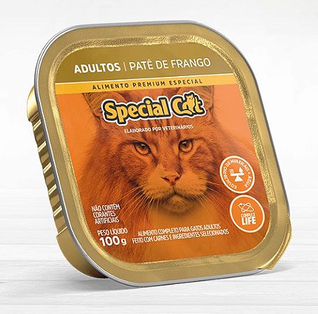 Ração Umida Special Cat Gatos Adultos Sabor Frango Pate 100g