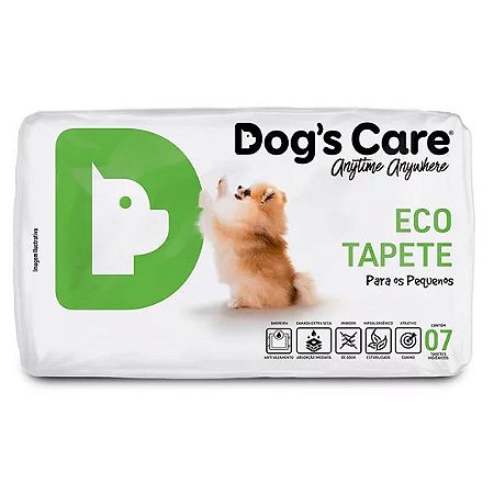 Tapete Higiênico Dogs Care Porte Pequeno Com 7 unidades