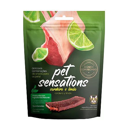 Petisco Bifinho Pet Sensations Sabor Cordeiro e Limão 300g