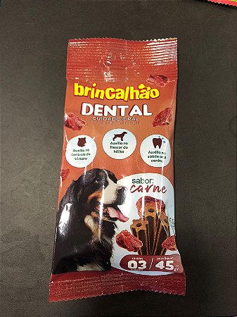 Brincalhão Dental Care Carne 45g