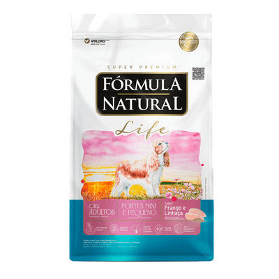 Ração Formula Natural Life Cães Adultos Mini e Pequenos