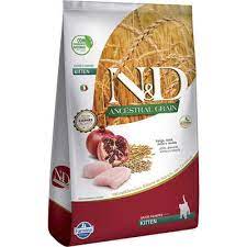 Ração N&D Ancestral Grain Gatos Filhotes Kitten Sabor Frango 7,5kg