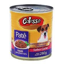 Pate Colosso Cães Raças Pequenas Sabor Carne 280g