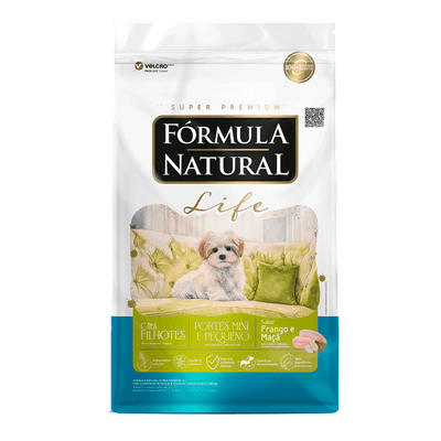 Ração Formula Natural Life para Cães Filhotes Minis e Pequenos
