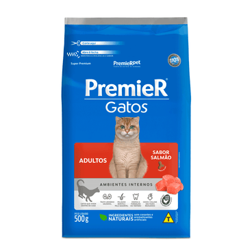 Ração Premier Ambientes Internos Gatos Adultos Salmão