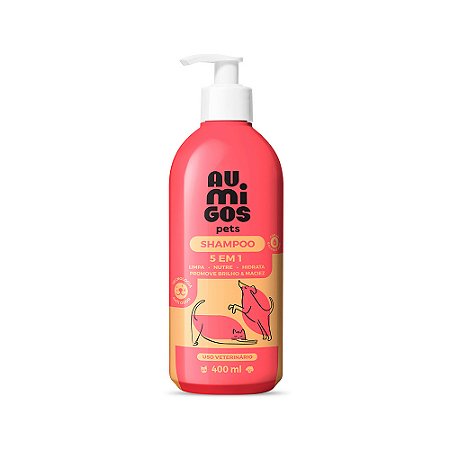 Shampoo Au Migos Pets 5 em 1- 400ML