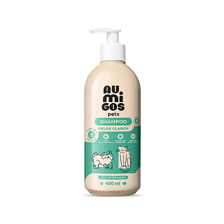 Shampoo Au Migos pets Pelos Claros 400ML