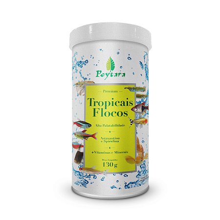 Ração Poytara Tropicais Flocos