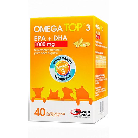Omega Top 3 1000 mg 40 Cápsulas