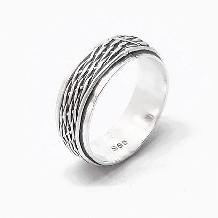 Anel masculino Prata 925 Bali  - SOB ENCOMENDA