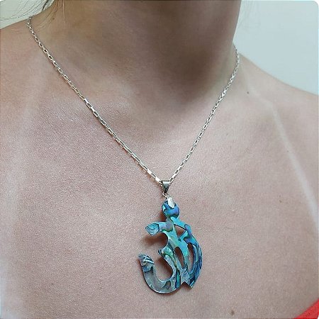 Pingente Om Prata 925 - Bali - Abalone - Lançamento