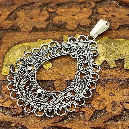 Pingente Pandora Prata 925 - Bali - Filigrana 100% Artesanal