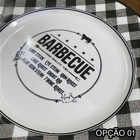 Linha Churrasco Alleanza - Pratos raso/sobremesa