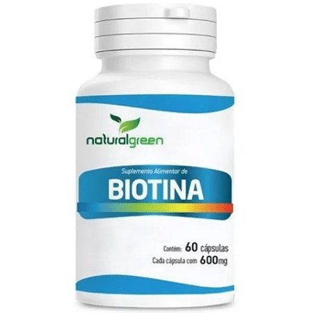 Biotina B7  60 Cápsulas 500mg elasticidade da pele