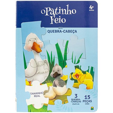 LIVRO QUEBRA-CABEÇA O PATINHO FEIO