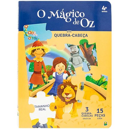 LIVRO QUEBRA-CABEÇA O MÁGICO DE OZ