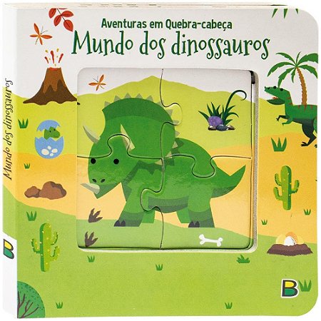 LIVRO QUEBRA-CABEÇA: MUNDO DOS DINOSSAUROS