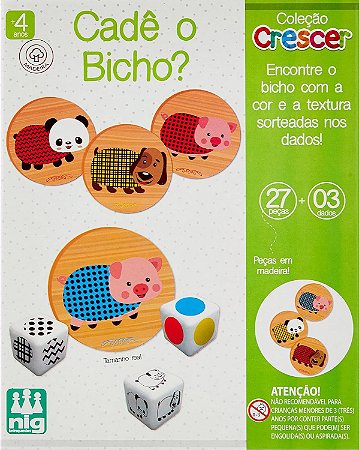 JOGO MADEIRA CRESCER - CADÊ O BICHO