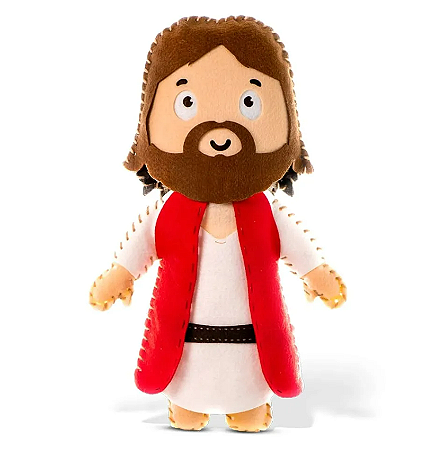 Kit Artesanato Infantil Ponto a Ponto Jesus Linha Religiosa Presente de Páscoa