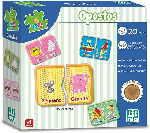 JOGO OPOSTOS - 20 PEÇAS