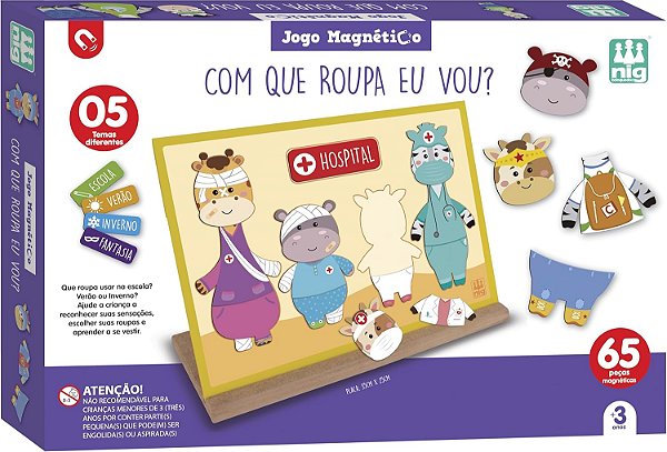 JOGO MAGNÉTICO COM QUE ROUPA EU VOU NIG