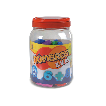 POTE NÚMEROS EM EVA - 25 PÇS