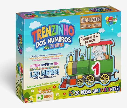 Quebra-cabeça Trenzinho Dos Números 20 Peças