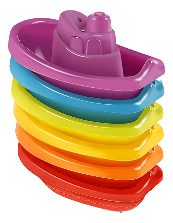 BARCOS COLORIDOS ENCAIXÁVEIS C/5 UN