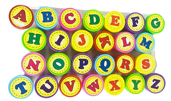 CARIMBO AUTO ENTINTADO ALFABETO 26UN