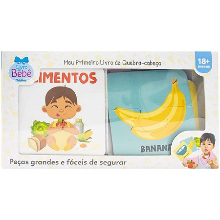 MEU PRIMEIRO LIVRO DE QUEBRA-CABEÇA: ALIMENTOS