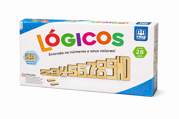 Brinquedo Educativo Montessori Lógicos – Matemática, Contar, Somar e Subtrair, Madeira 3+ anos