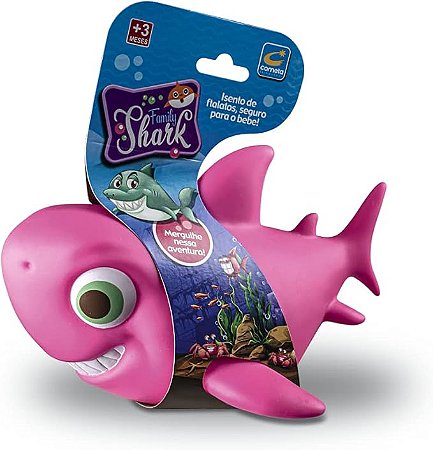 Brinquedo de Banho Tubarão Baby Shark Infantil Vinil Macio