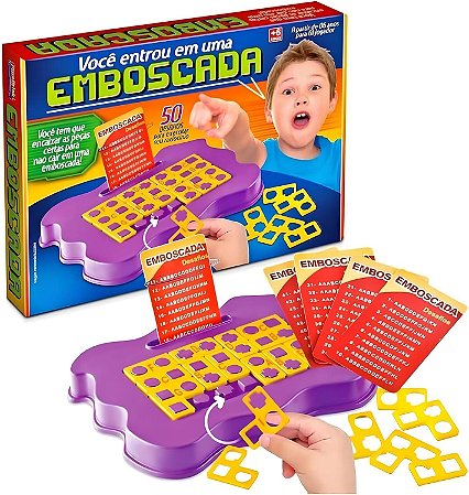 Jogo Emboscada Cilada Plasbrink Estratégia Raciocínio Lógico Família