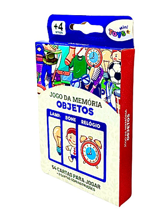 Jogo Da Memória Objetos do Cotidiano 56 Cartas Educativo Infantil