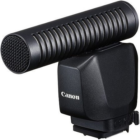 Microfone Canon DM-E1D Stereo Microphone para câmeras EOS R3 / EOS R6 Mark II / EOS R7 / EOS R10